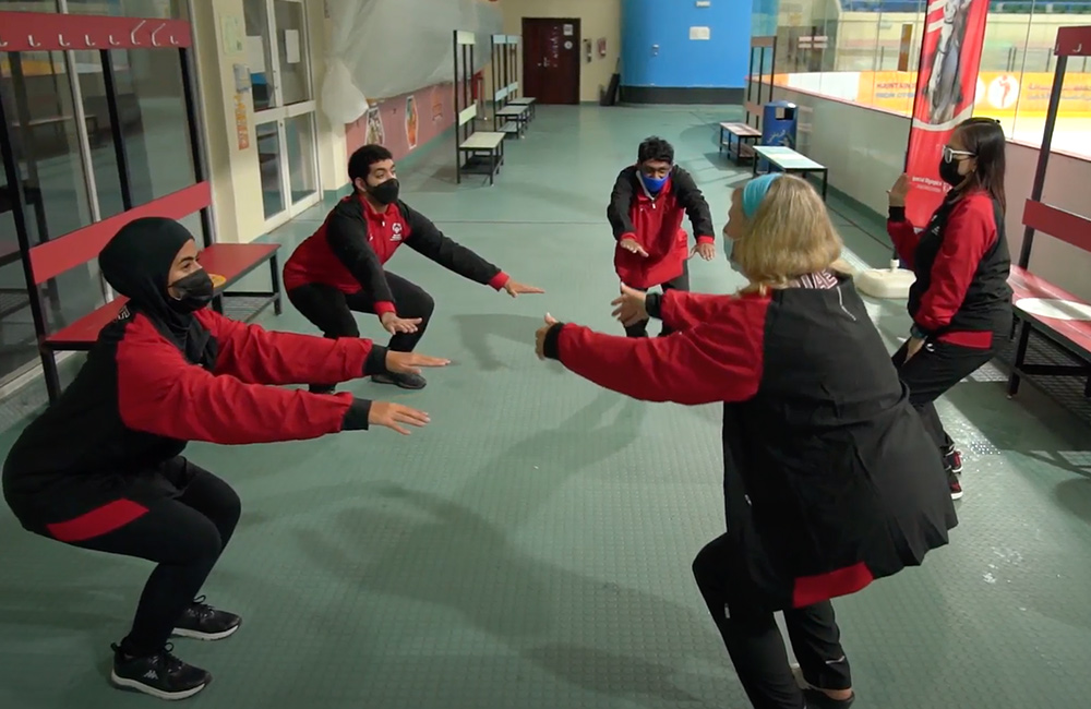 تدريب التزلج الاستعراضي